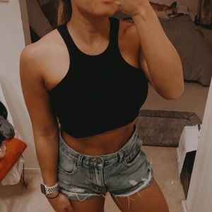 ✨SOLD✨ Brandy Meville High Neck Racerback Crop